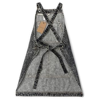 Amazon.com: Jeanerlor - Denim Apron with Pockets for Hair